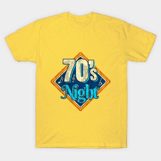 70's Music Night T-Shirt by koolteas